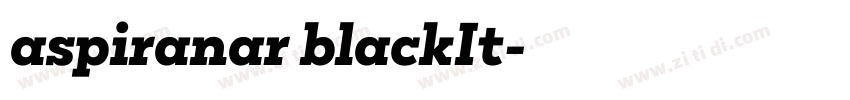 aspiranar blackIt字体转换